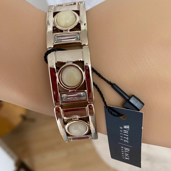 WHBM stretch bracelet. NWT. Gold colored. - Picture 4 of 4